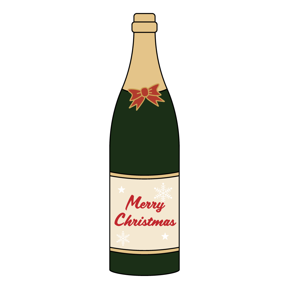 クリスマス ワイン グラス ボトル のイラスト集 無料のイラストなら いらすと ごー