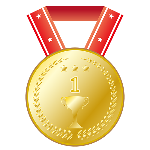 金メダル（１位）のイラスト