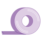 マスキングテープ（薄紫）のイラスト