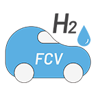 水素自動車(H2)のイラスト