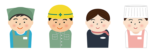 求人に使える人物イラスト-フリー素材イメージ