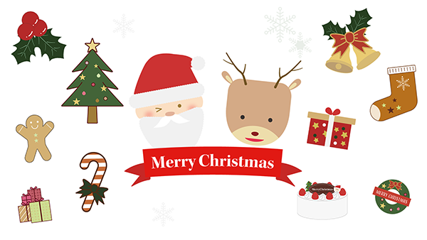 クリスマスで使えるイラスト集-フリー素材イメージ