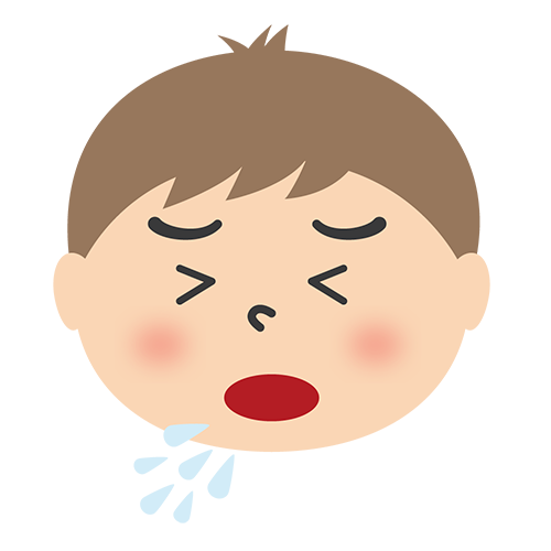 咳のイラスト