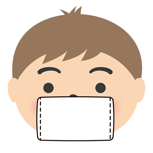 マスクをした男性のイラスト