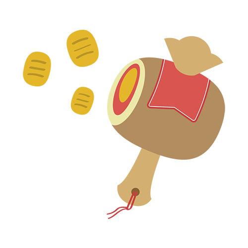 打ち出の小槌のイラスト