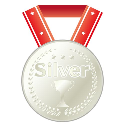 銀メダルのイラスト