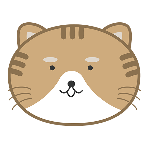 猫の顔のイラスト