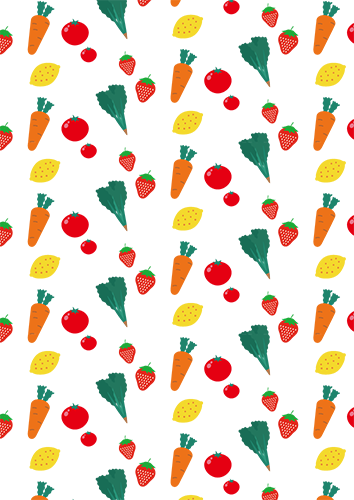 野菜柄の背景のイラスト