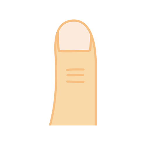 親指のイラスト