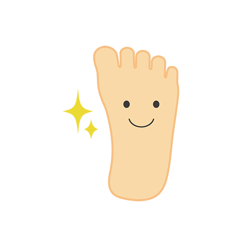 清潔な足のイラスト
