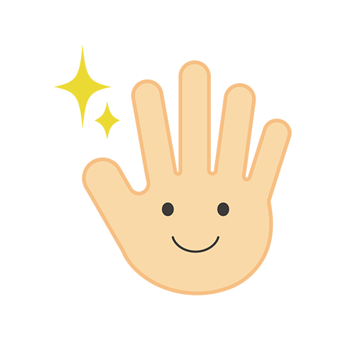 清潔な手のイラスト