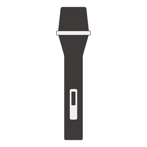 音響機器マイクアイコンのイラスト