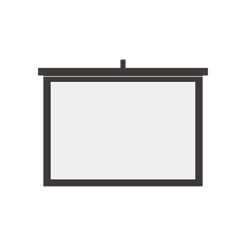 プロジェクタースクリーンアイコンのイラスト