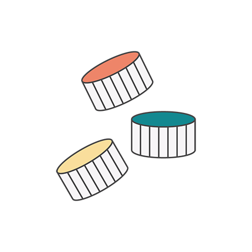 ペットボトルのキャップのイラスト