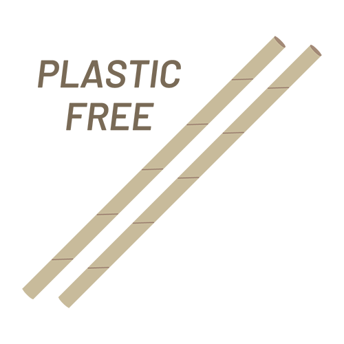 プラスチックフリーのストローのイラスト