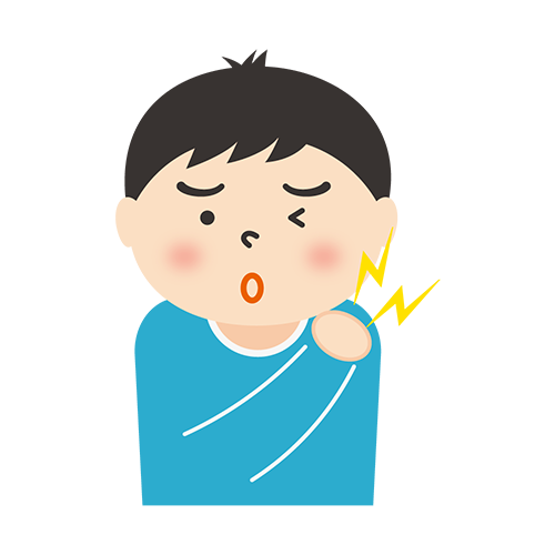肩が痛い男性のイラスト