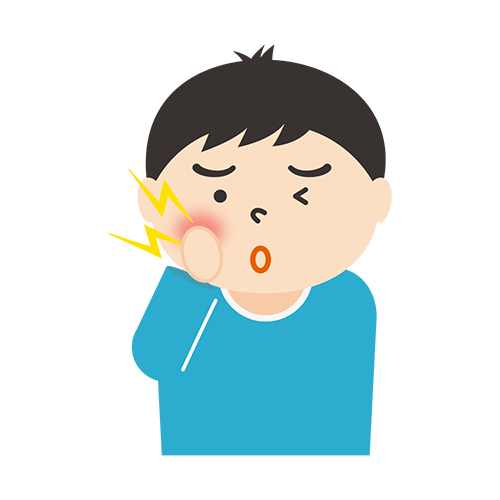 歯が痛い男性のイラスト