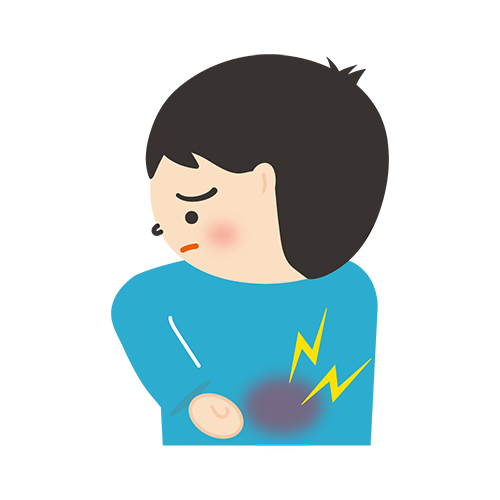 腰が痛い男性のイラスト