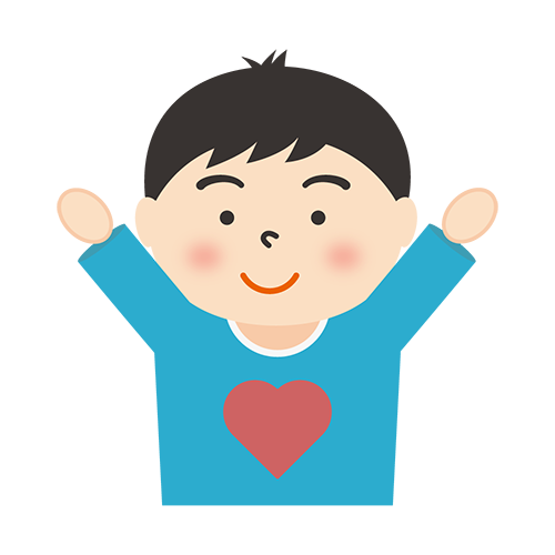 健康な様子の男性のイラスト