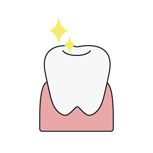きれいな歯のイラスト
