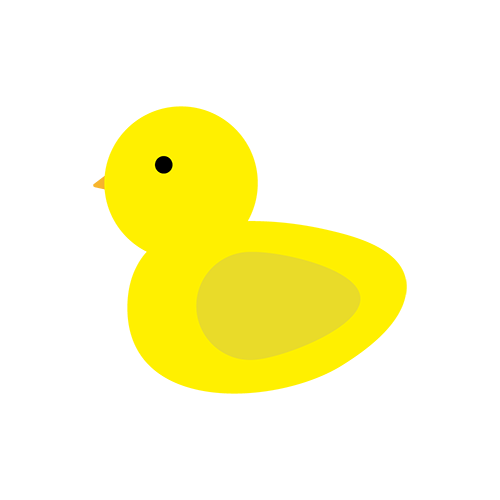 あひるのおもちゃのイラスト