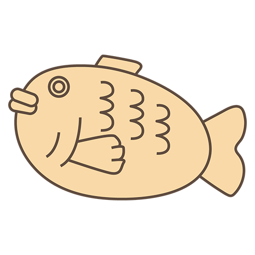 たい焼きのイラスト