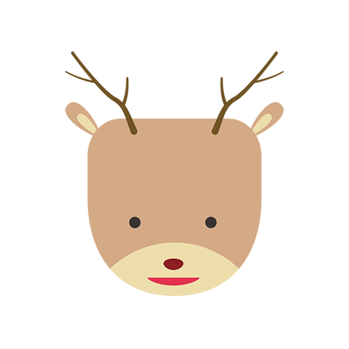 トナカイのイラスト