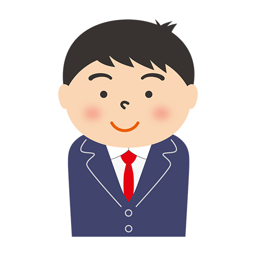 男性（高校生）のイラスト