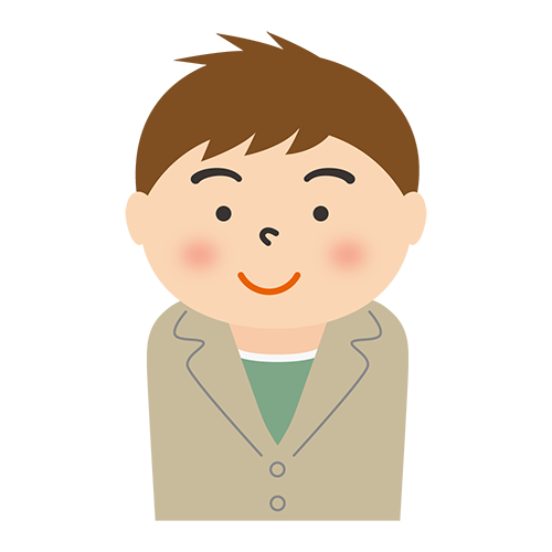 男性（大学生）のイラスト