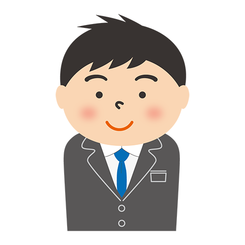 男性（会社員）のイラスト