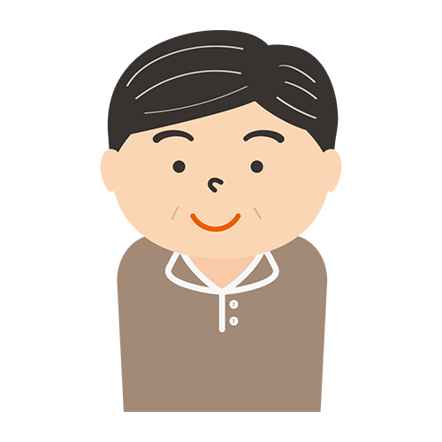 男性（おじいちゃん）のイラスト