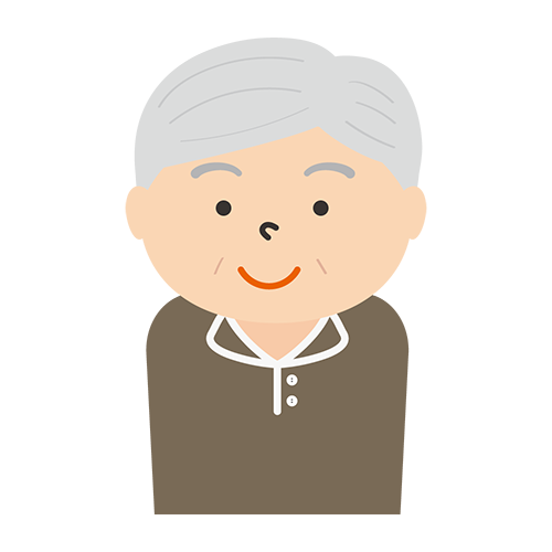 男性（高齢者）のイラスト
