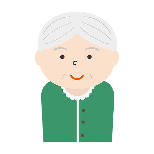 女性（高齢者）のイラスト