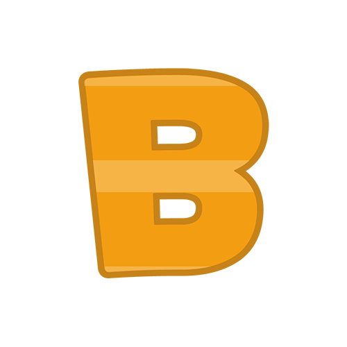 アルファベットマークBのイラスト