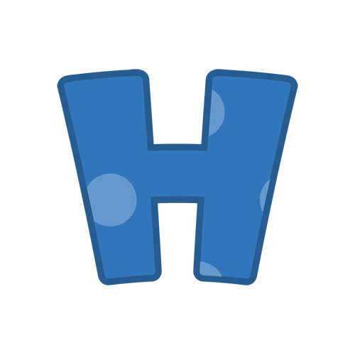 アルファベットマークHのイラスト