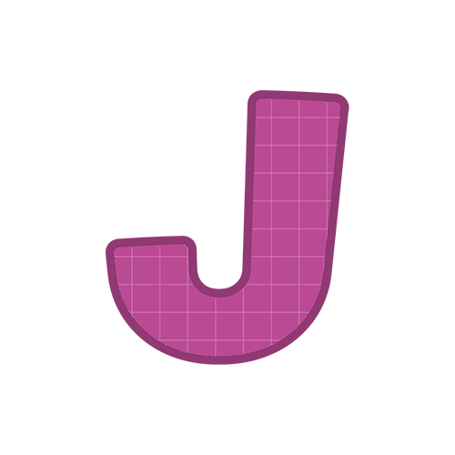 アルファベットマークJのイラスト