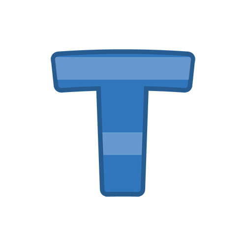 アルファベットマークTのイラスト