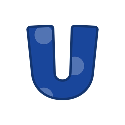 アルファベットマークUのイラスト