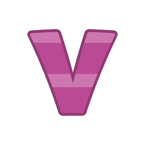 アルファベットマークVのイラスト