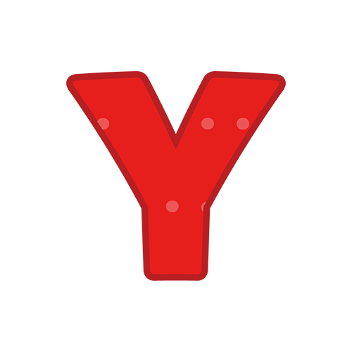 アルファベットマークYのイラスト