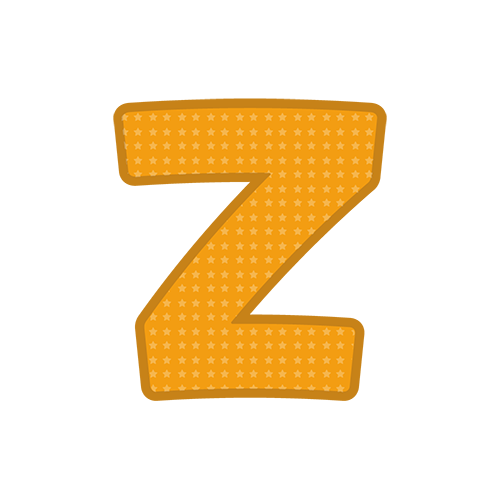 アルファベットマークZのイラスト