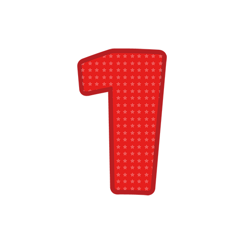 数字マーク１のイラスト