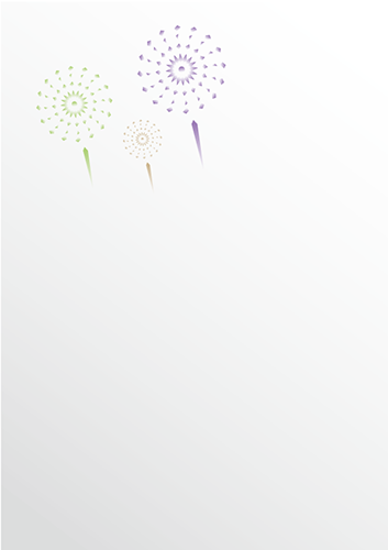 夏の手紙背景１０のイラスト