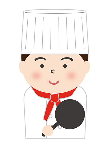シェフの女性のイラスト