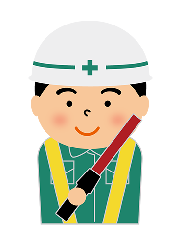 警備員の男性のイラスト