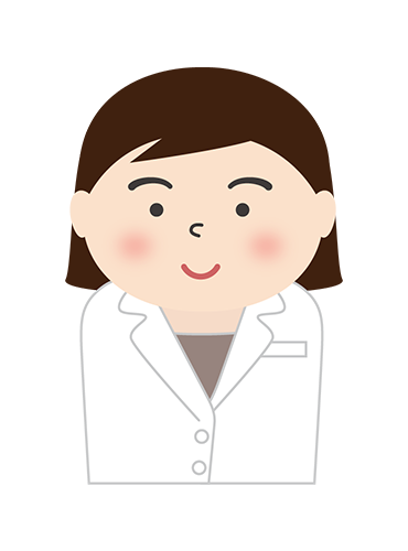 白衣を着た女性医師のイラスト
