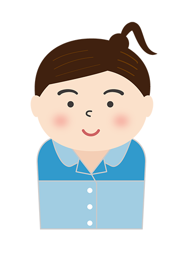 コンビニで働く女性のイラスト