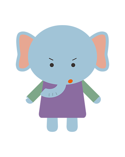やる気のぞうキャラクターのイラスト