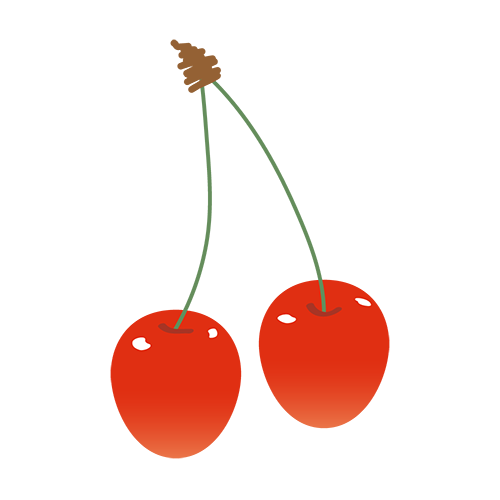 サクランボのイラスト