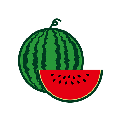 スイカのイラスト